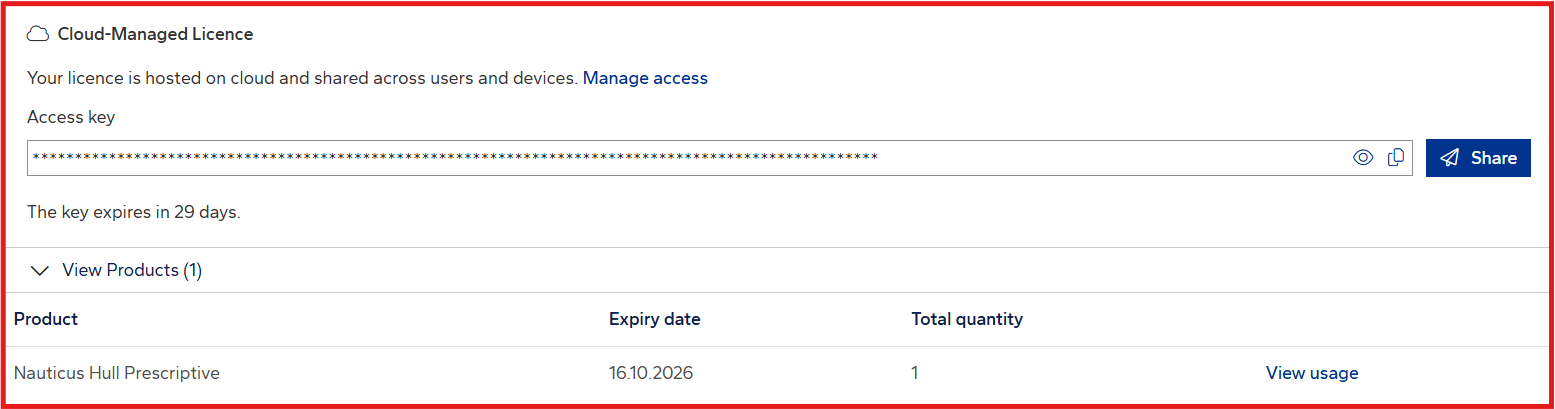 My DNV Software Licences