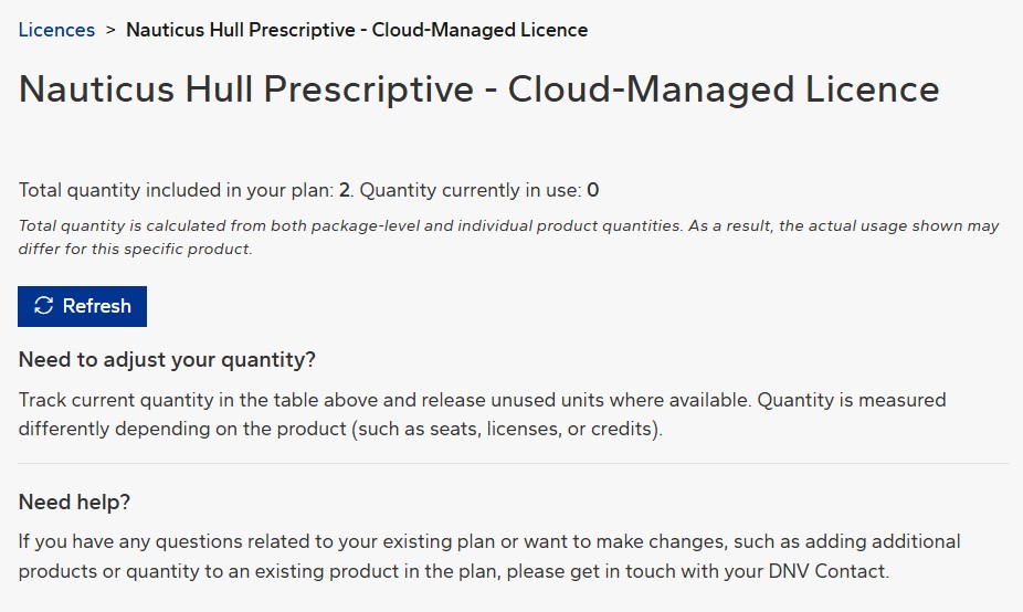 Cloud-Managed Licence Usage