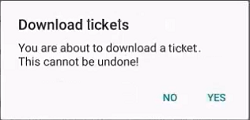 Download tickets dialog.