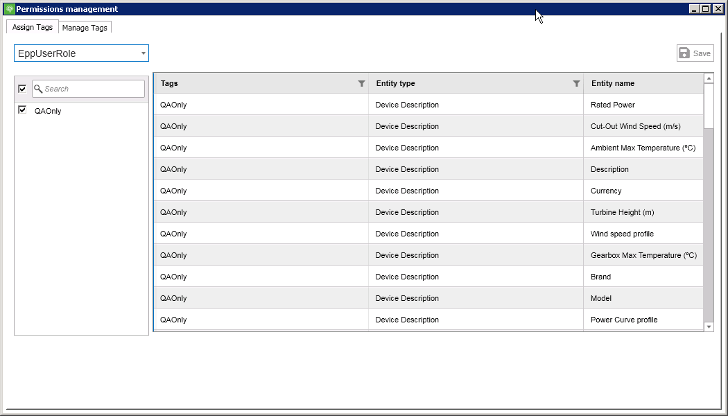 Permissions module.