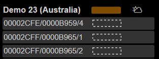 NOC displaying elements for which the last available data is older than the time period configured for the display.